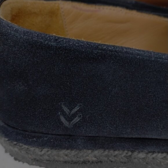John Varvatos Loafers Men Suede Slip On Charcoal Black Casual Luxury Comfort 9.5 main image 6